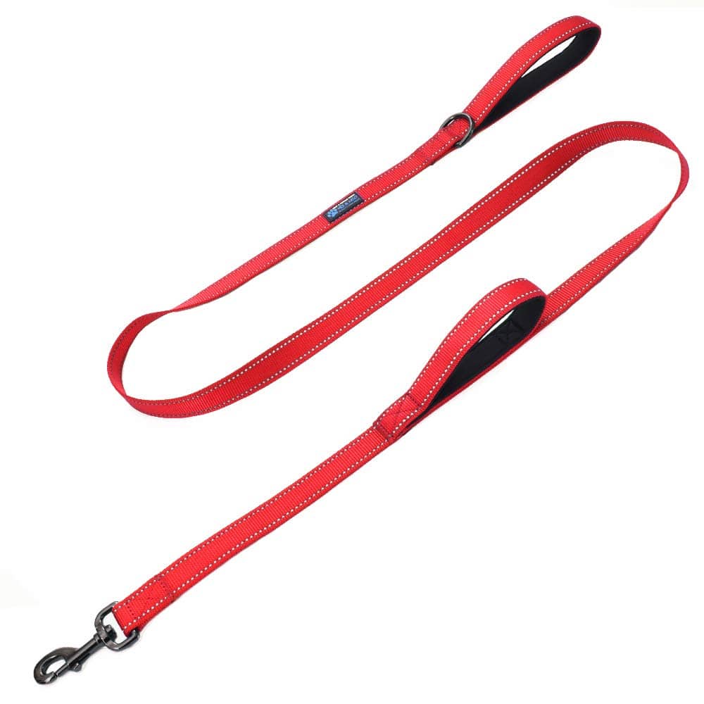 Best leash for german shepherds Max and Neo Double Handle Traffic Dog Leash Reflective