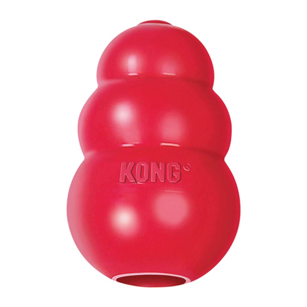 4-KONG - Classic Dog Toy, Durable Natural Rubber- Fun to Chew